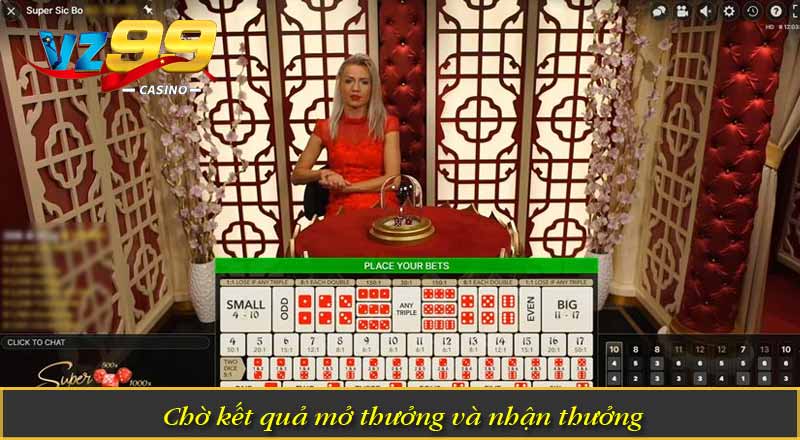 Sicbo Online – Game Đỉnh VZ99 Với Hơn 1 Triệu Người Chơi 8 Chờ kết quả mở thưởng và nhận thưởng